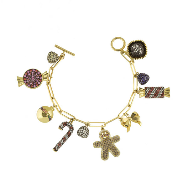 noir jewelry Holiday Candies Charm Bracelet