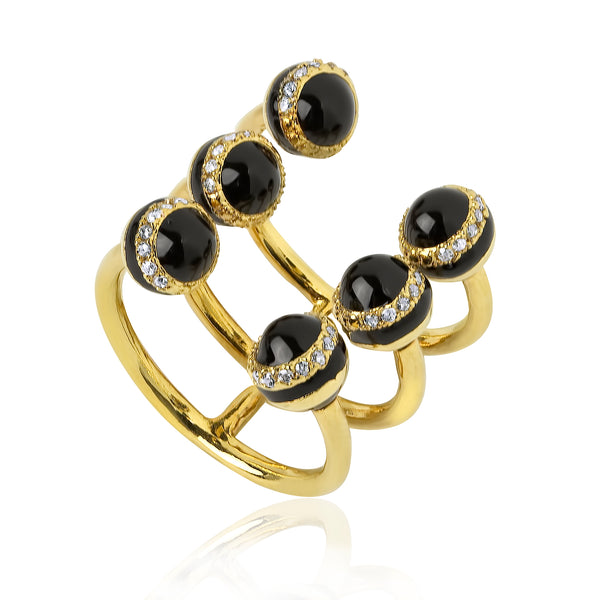 noir jewelry Honeybee Sphere Ring