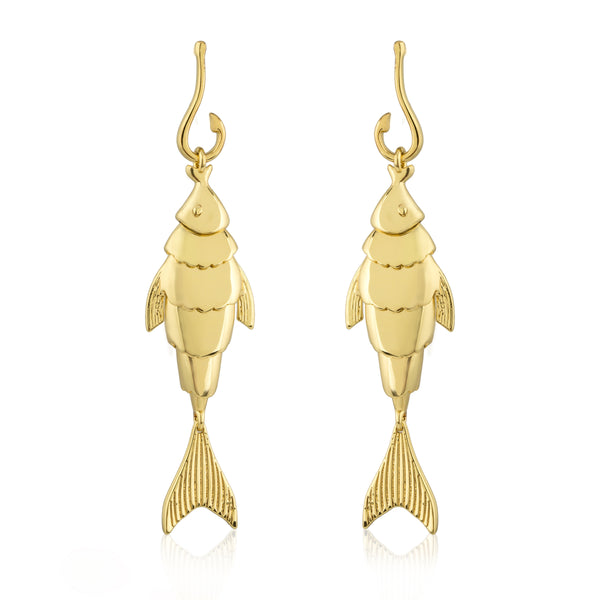 noir jewelry Hook Line and Sinker Earring