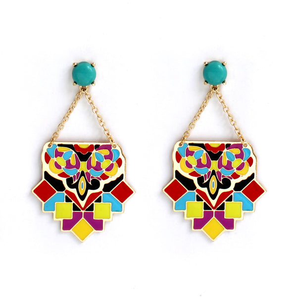 noir jewelry Inez Drop Earrings