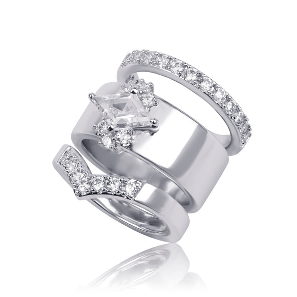 noir jewelry JACK FROST RINGS SET