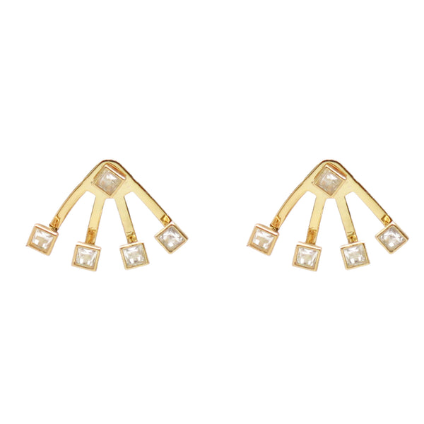 noir jewelry Julie Modernist Ear Jackets