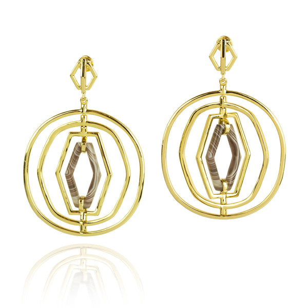 noir jewelry KINETIC EARRINGS