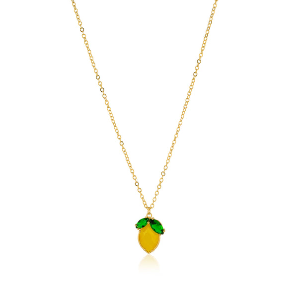 noir jewelry Lemon Delicate Necklace