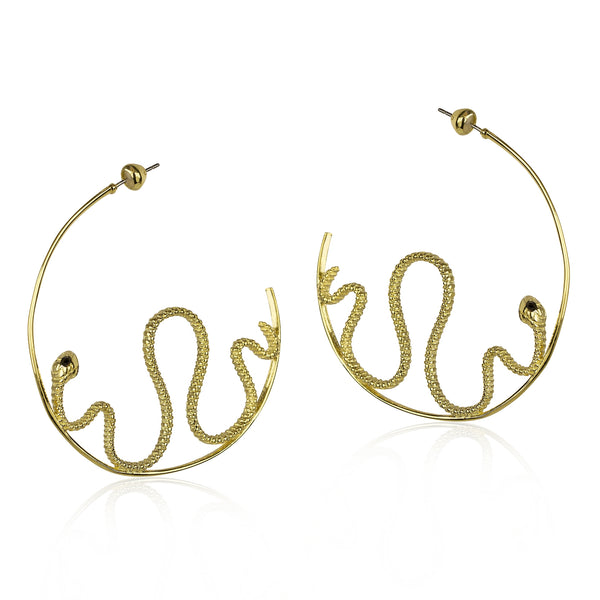 noir jewelry LETHAL HOOP EARRING