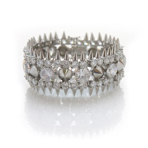 noir jewelry Many Spikes Mini Punk Bracelet