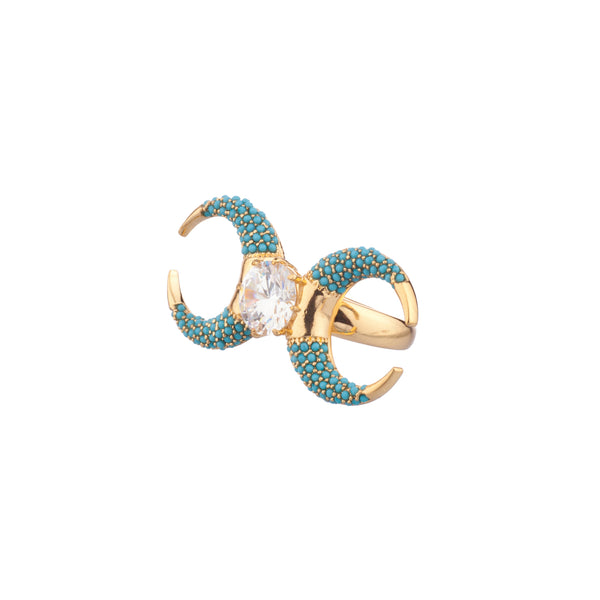 noir jewelry Moon of Two Ring