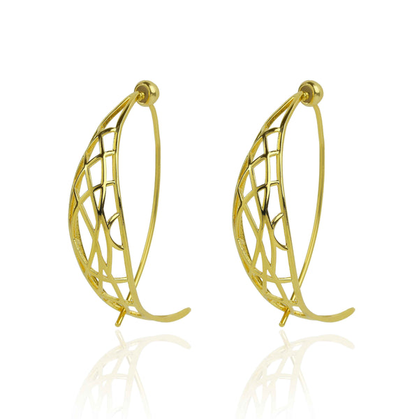 noir jewelry MUDDLED FRONT/BACK EARRING