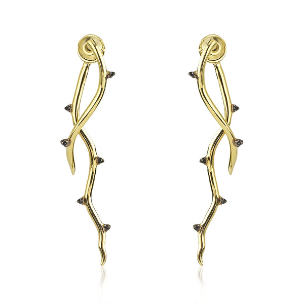 noir jewelry MYSTICAL FRONT-BACK EARRINGS