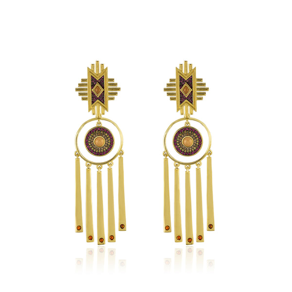 noir jewelry Naaki Sun Earrings
