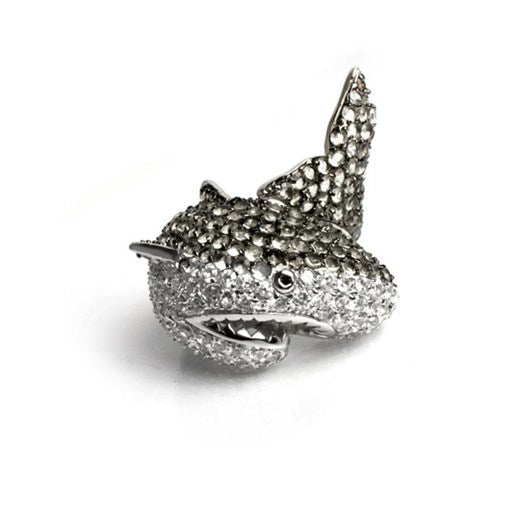 noir jewelry Natalie the Shark Ring