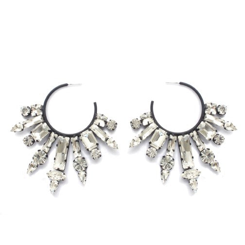 noir jewelry Nightfall Hoop Earrings