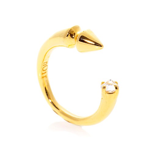 Noir Jewelry Orenda Spike Meets Stone Ring