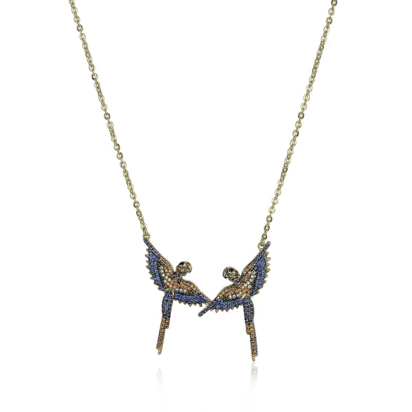 noir jewelry Parrot Necklace