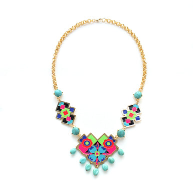 noir jewelry Paulina Bib Necklace