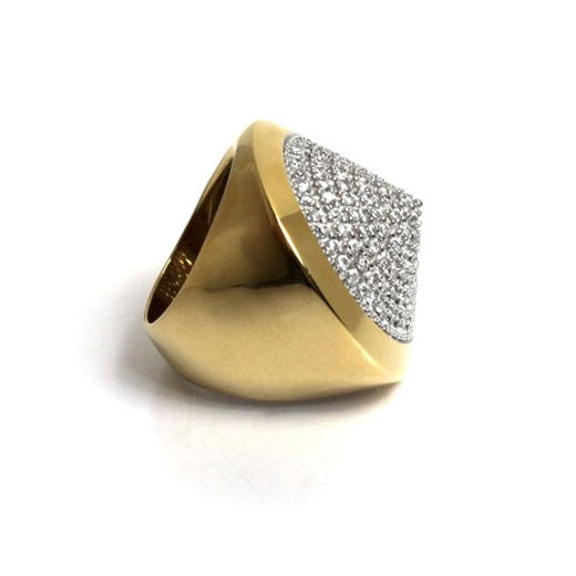 noir jewelry Pave Cone Pyramid Ring