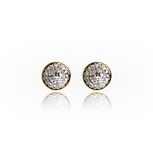 noir jewelry Pave Pyramid Stud Earring