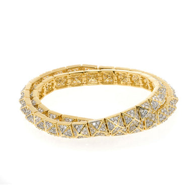 noir jewelry Pave Wrap Around Bracelet