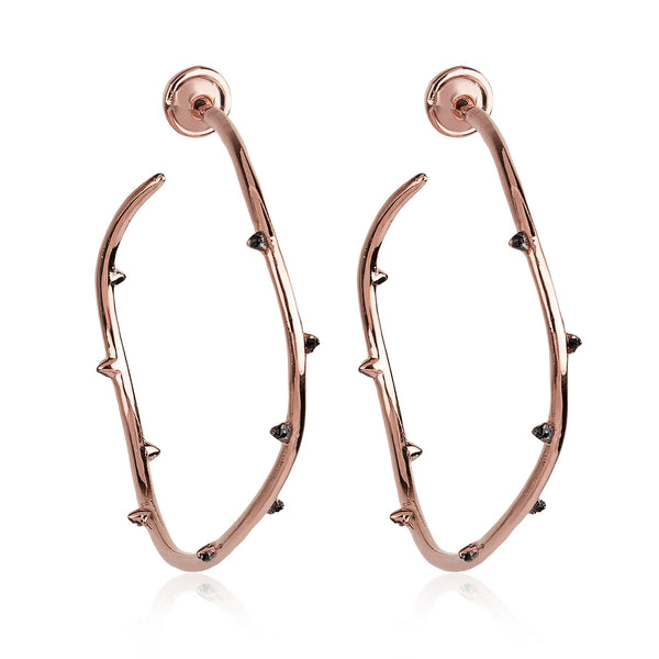 noir jewelry PERCHANCE HOOP EARRINGS