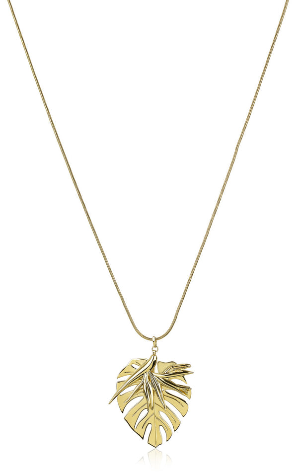 noir jewelry PHILODENDRON NECKLACE