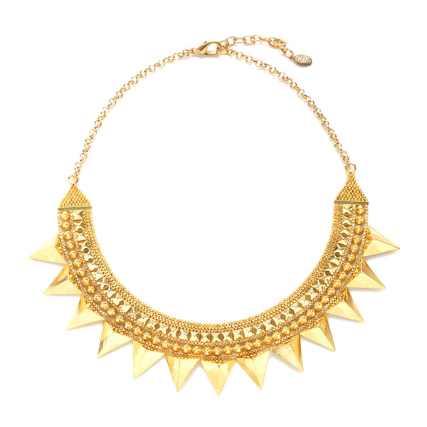 noir jewelry Pia Tribal Bib Necklace