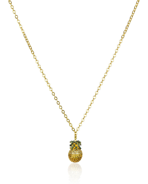 noir jewelry PINEAPPLE NECKLACE