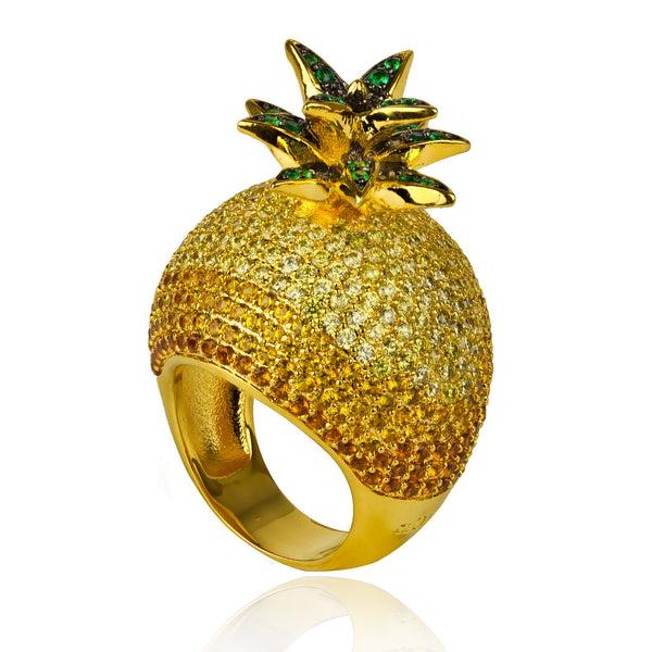 noir jewelry PINEAPPLE RING