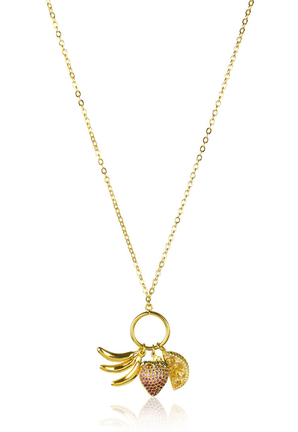 noir jewelry PINHEIROS CHARM NECKLACE