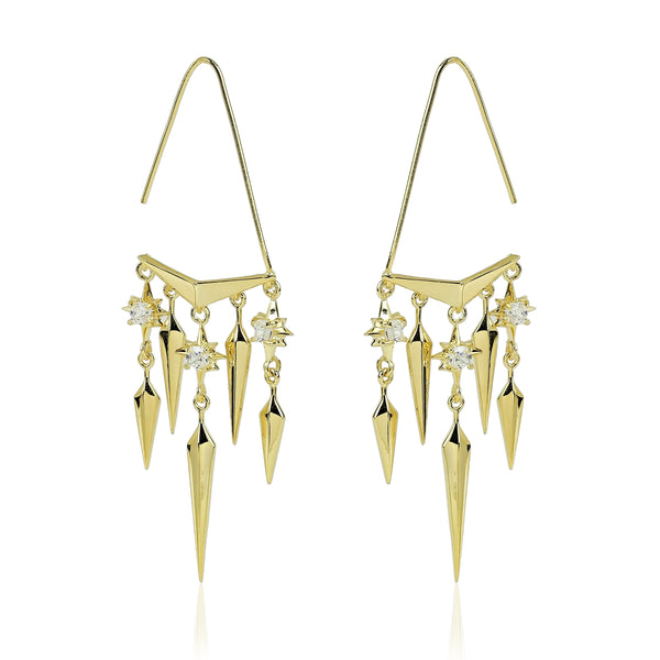 noir jewelry Plasketts Star Earrings