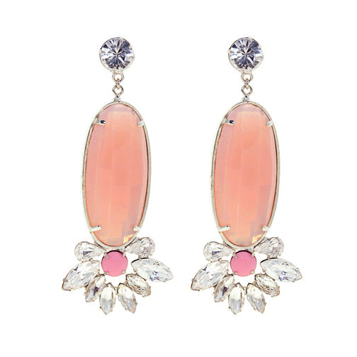 noir jewelry Plumeria Drop Earrings