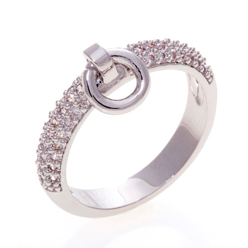 noir jewelry Poly Door Knocker Ring