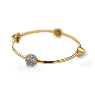 noir jewelry Pyramid Cone Bangle Bracelet