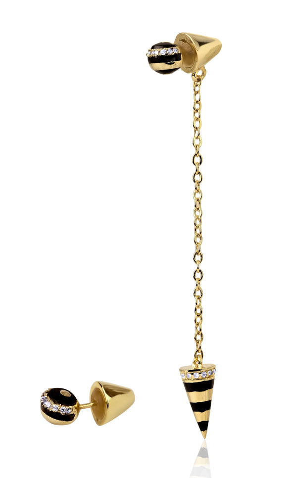 noir jewelry Queen Bee Earrings