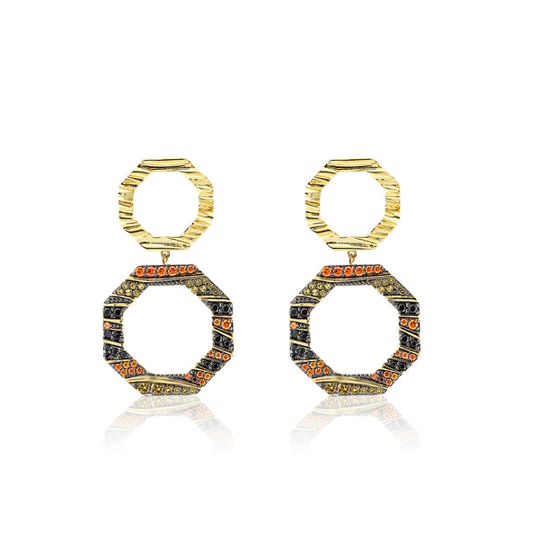 noir jewelry Rhinestones Multicolor Earrings