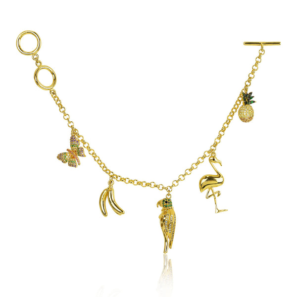 noir jewelry RIO CHARM BRACELET