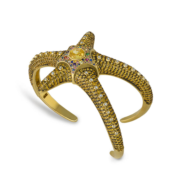 noir jewelry Saboga Starfish Bangle Bracelet