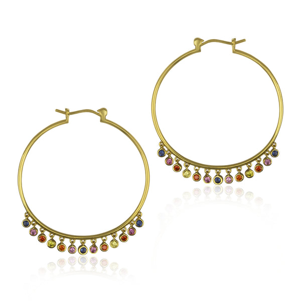 noir jewelry San Felipe Hoop Earrings