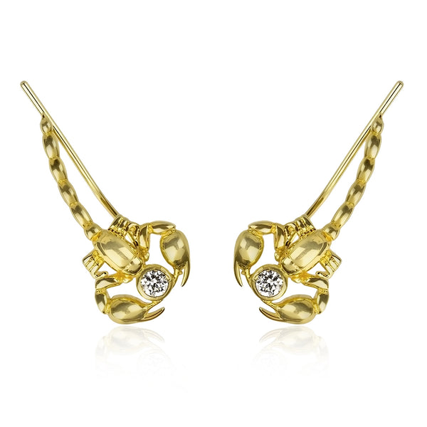 noir jewelry Scorpion Creeper Earring