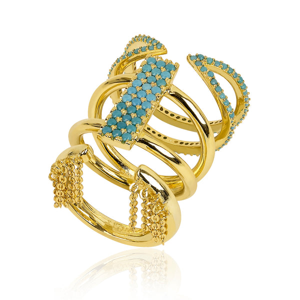 noir jewelry SEAFARING RING SET