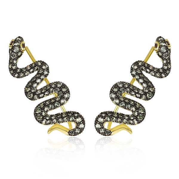 noir jewelry Serpent Creeper Earring