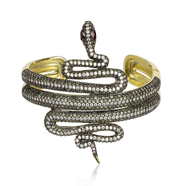 noir jewelry Serpent Cuff Bracelet