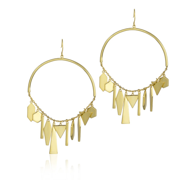 noir jewelry Shapeshifter Hoop Earrings