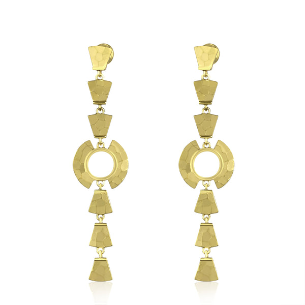 noir jewelry Shards Linear Earrings