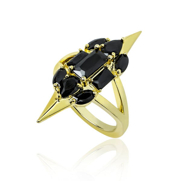 noir jewelry Sharp Edges Ring