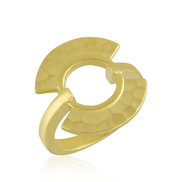 noir jewelry Shield Plate Ring-8