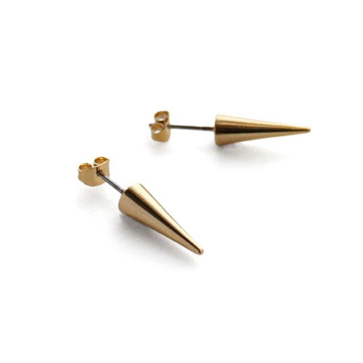 noir jewelry Small Cone Earrings