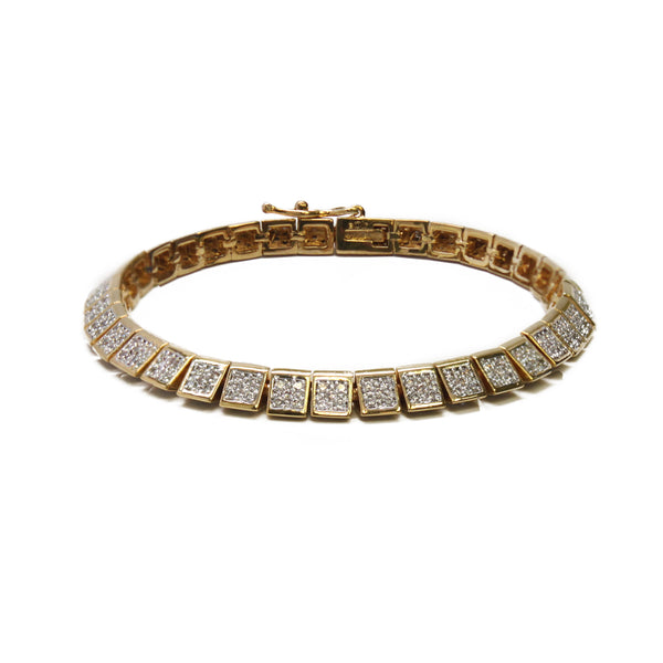 noir jewelry Sonja Pave Clasp Bracelet