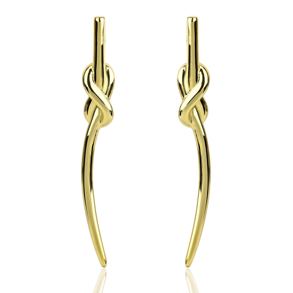 noir jewelry SPLICE KNOT EARRINGS