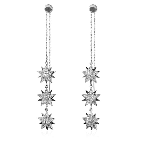 noir jewelry Star Crossed Earrings-Gold