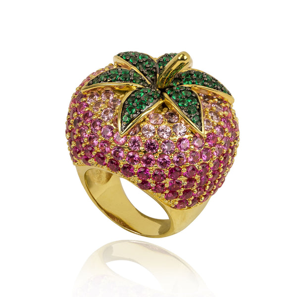 noir jewelry STRAWBERRY RING